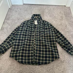 Munsingwear green and blue flannel